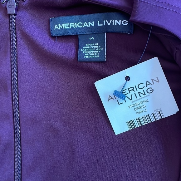 🆕 American Living Eggplant Dress 14 - Picture 7 of 7